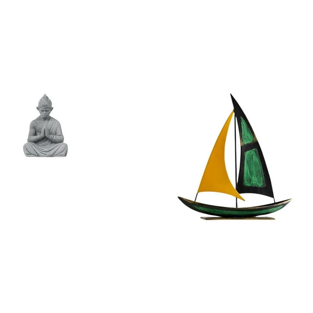 Estatua De Buda Mono De Hierro En Forma De Velero, Figura Budista Coleccionable, Escultura Feng Shui En Miniatura, Adorno Decorativo, Centro De Mesa, Escritorio, Estantería
