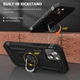 thumbnail image 3 of Entronix Case Designed for Apple iPhone 15 Plus Heavy Duty Case with Built-in Kickstand, Dual Layer Protection with Rotating Holder Ring, Sturdy Case for Apple iPhone 15 Plus, Black, 3 of 5