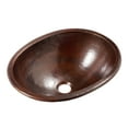thumbnail image 2 of Sinkology BOU-1713BC Schrodinger Undermount Handmade Pure Solid Bathroom Sink, 17", Aged Copper, 2 of 5