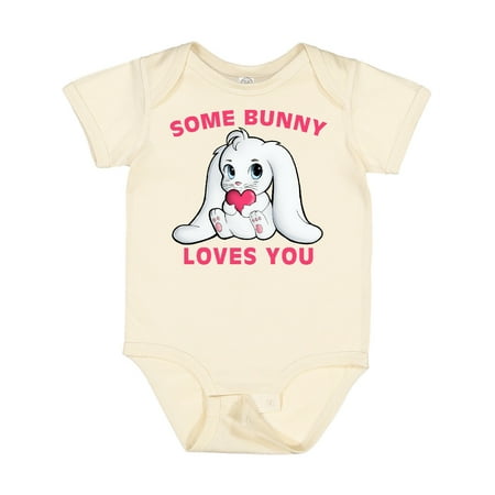 

Inktastic Some Bunny Loves You Gift Baby Boy or Baby Girl Bodysuit