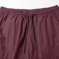 thumbnail image 7 of Hurxie Men Mens Shorts Casual Waist Elastic Button Golf Beach Shorts with Pockets Wine,L, 7 of 7