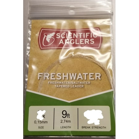 UPC: 0840309130691 | Scientific Anglers Freshwater Tapered 9 ft. Leader Single Pack