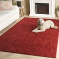 thumbnail image 3 of SAFAVIEH Mabel Blaire Solid Area Rug, Red/Dark Red, 9' x 12', 3 of 11