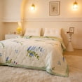 thumbnail image 5 of Yyuenw Summer Quilt, 59x39-Inch Washed Cotton Quilt, Elegant Print & Skin-Friendly, Suitable for Dorm, Home and Home Decor, 5 of 6