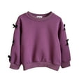 thumbnail image 3 of Kids Sweatshirt Boy Long Sleeve Purple Sweatshirt Girls Crewneck Pullover Casual Sport Sweatshirts Fall Clothes Girl Clothes 7-8 Years, 3 of 8