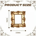 thumbnail image 2 of DESIGNICE Vintage Picture Frames,Golden Finish Picture Frames,Classic Charm Gold Picture Frames,4.73"X4.73",Style1, 2 of 7