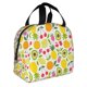 thumbnail image 2 of Easygdp Avocado And Pineapple Bolsa Térmica Premium - Tela Oxford Impermeable, Gran Capacidad, Bolsillo Frontal, Unisex para Trabajo, Escuela, Actividades al Aire Libre y Picnics, 2 of 8