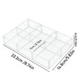 thumbnail image 3 of Binwennn Organisateur Cosmétique Acrylique à Six Compartiments Rangement Maquillage Élégant pour Rouges à Lèvres et Produits Boîtes pour Rangement dans Étagères Sacs de Rangement pour Pulls Sacs en Tissu Anti-Mites Organisateur de Placard, 3 of 6