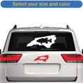 thumbnail image 2 of North Carolina Bass Sticker Decal Die Cut - Self Adhesive Vinyl - Weatherproof - Made in USA - Many Color and Sizes - state shaped largemouth fishing fish, 2 of 6