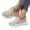 Brown, variant on Womens Fleece Lined Chunky Sneakers, Wide Foot Sandals for Women Dressy, Warm Insulated Platform Walking Shoes for Winter Cold Weather Travel