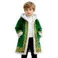 thumbnail image 3 of FUZHIQ Christmas Jacket for Kids Boys Santa Claus Xmas White Trim Open Front Hoodies Winter Warm Hooded Coat, 3 of 5