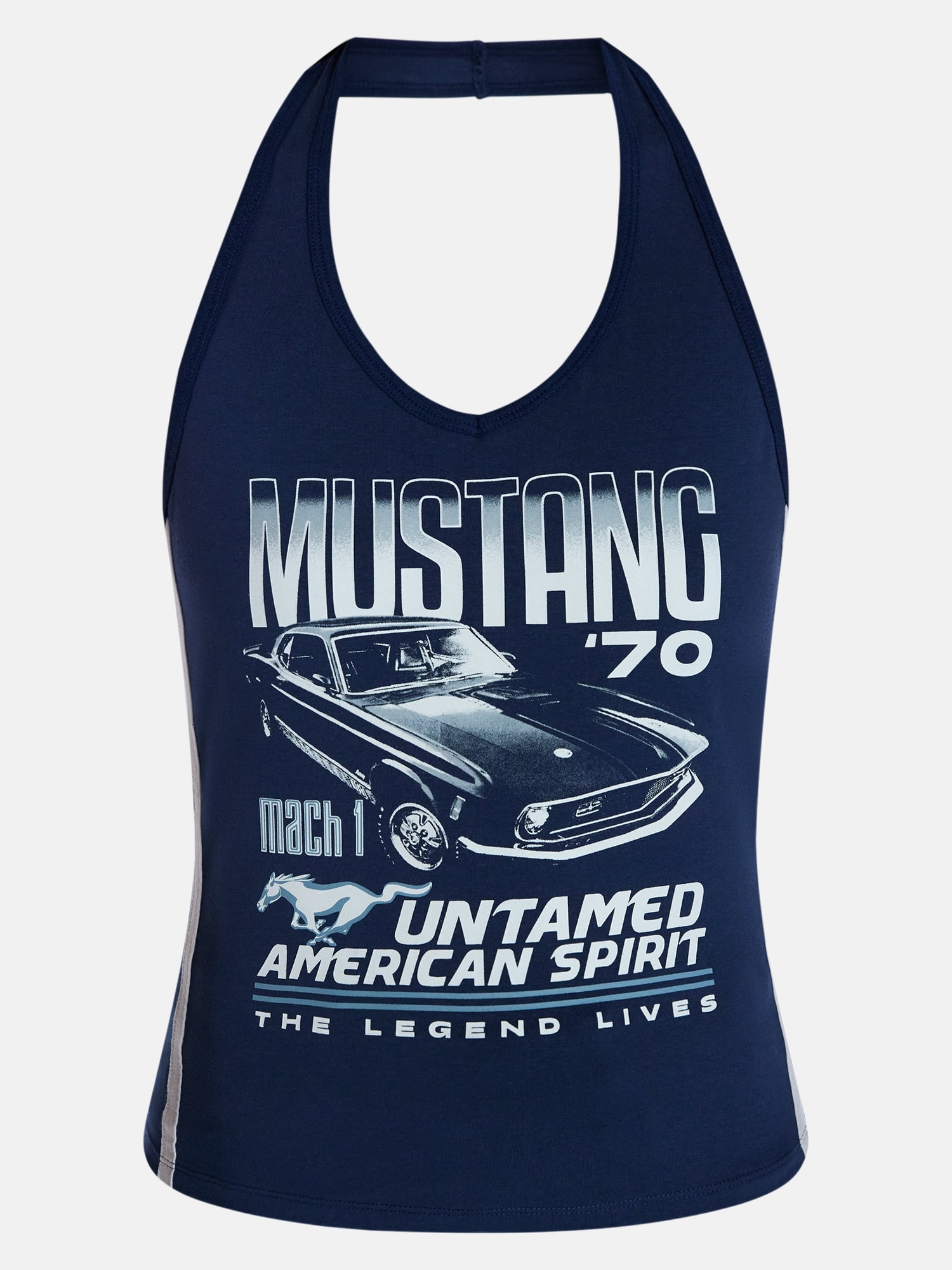 Ford Mustang Women's Graphic Print Halter Top, Sizes XXS-XXL