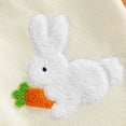 thumbnail image 7 of Conairie Baby Girls Easter Outfits Set One Onesie Bunny Print Long Sleeve Bodysuit Cute Holiday Romper Clothes Orange 6-12 M, 7 of 7