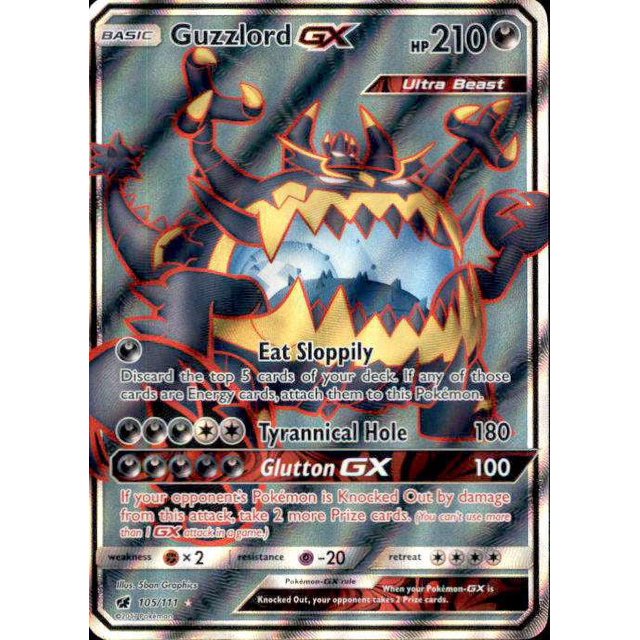 Pokemon Crimson Invasion Ultra Rare Guzzlord Gx 105 3051