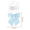 thumbnail image 2 of INSPIRE CHIC Women's Metallic Shiny Bowties Sparkly Pre-tied Solid Color Bow Ties Cute Light Blue One Size, 2 of 6