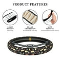 thumbnail image 6 of Daiia Steering Wheel Covers Vegetable Quiche Elastic Skidproof Steering Wheel Protective Cover Case Steering Wheel Protector Comfortable Protective Case For Suv Sedan Decor, 6 of 8