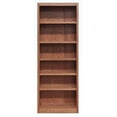 thumbnail image 6 of Home Square 2 Piece Traditional Tall 6-shelf Wood Bookcase Set in Dry Oak, 6 of 7