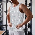 thumbnail image 5 of Cauagu Fun Rabbit Print Men's Sleeveless Muscle Shirts,Tank Tops Quick Dry Workout Tank Top Gym Muscle Tee Fitness Bodybuilding T Shirt for Men-XX-Large, 5 of 7