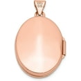 thumbnail image 3 of 14k Rose Gold Polished 21mm Oval Locket - 28mm, 3 of 7