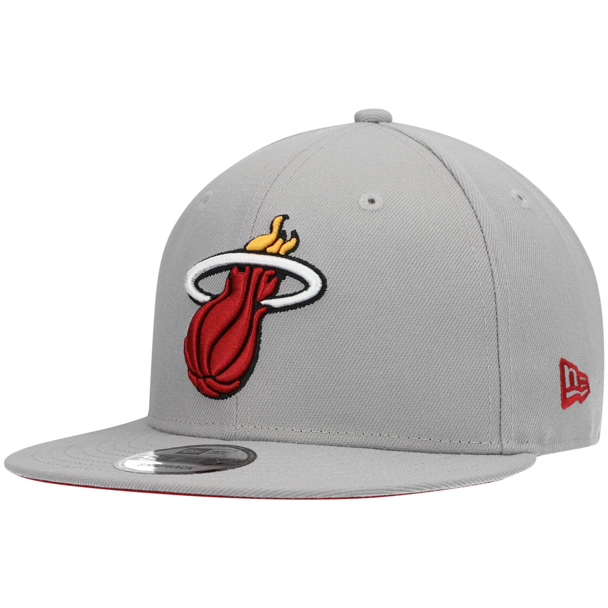 Men's New Era Gray Miami Heat 9FIFTY 