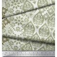 thumbnail image 3 of Soimoi Poly Georgette Fabric Damask Patchwork Fabric Prints By Yard 42 Inch Wide, 3 of 3