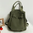 thumbnail image 3 of Mochila Estética Hippie Y2K Lona Color Sólido para Mujeres Y Niñas, 3 of 9