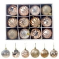 thumbnail image 2 of Up to 50% off! LSLJS Christmas Tree Ball Decorations for Xmas Tree, 24 Pcs 2.36 inch Sparkling Shatterproof Christmas Ball 6 Style Hanging Bauble Sphere Xmas Holiday Pendant Christmas Decorations, 2 of 3