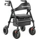 thumbnail image 1 of Andador con ruedas Soundfuse para personas mayores con asiento, plegable y ligero, con ruedas grandes de poliuretano de 20 cm, asiento ergonómico y doble ajuste de altura., 1 of 5