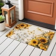thumbnail image 4 of Entryway Rug 2'x3', Farmhouse Sunflower Small Rug for Kitchen Bathroom Door Mat Indoor Entrance, Vintage Daisy Butterflies Rustic Burlap Non-Slip Area Rugs Floor Mats Carpet Front Door Rugs, 4 of 8