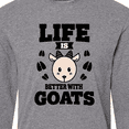 thumbnail image 4 of Inktastic Life is Better with Goats Long Sleeve T-Shirt, 4 of 5