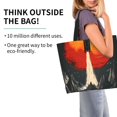 thumbnail image 2 of Fotbe Retro Space Rocket Launch Bolsa Tote Estética de Lona con Estampado para Mujer - Bolsa Reutilizable de Hombro Casual para Vacaciones, Compras, Trabajo y Gimnasio, 2 of 8