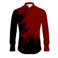 thumbnail image 1 of Camisa de hombre abstracta gradual para uso diario, para salir, de primavera, de manga larga, con cuello vuelto, camisa de tejido elástico en 4 direcciones Ropa para hombre, 1 of 6