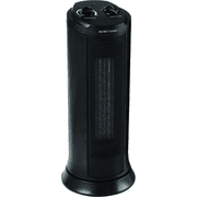 Pelonis 17 Tower Heater, Ceramic, Oscillating, Portable with Carry Handle, 1,500 Watts, Black