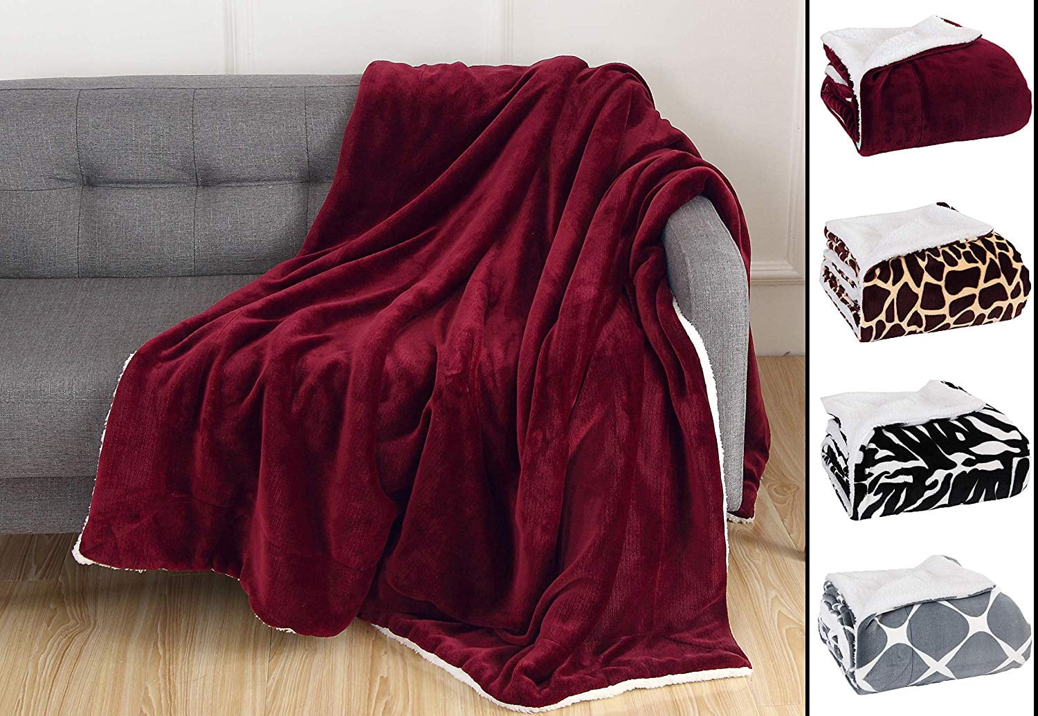 Elegant Comfort 50 x 60 Blanket Gift Christmas Throw