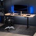 thumbnail image 2 of VIVO Dual Motor 71” x 30” Standing Desk, 1-Piece Bamboo Top, Black Frame, 2 of 8