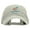 Stone, variant on Neon Bulls Eye Embroidered Washed Cotton Brass Buckle Cap - Black OSFM