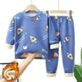 thumbnail image 2 of NIEWTR 18-24 Months Toddler Baby Girl Fall Winter Outfit Letter Print Long Sleeve Sweatshirts and Stretch Pants Infant Girl Clothes A28-J, 2 of 6