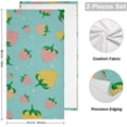 thumbnail image 2 of Coolnut Strawberry Soft Hand Towels, 2 PcsAbsorbent Bath Towel Decorative Fingertip Towels for Bathroom Gym Spa Hotel Beach Swimming Pool,14.4"x 28.3", 2 of 6