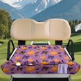 thumbnail image 4 of Yuyamidu Purple Halloween 2-Seat Golf Cart Seat Covers with 4 Pockets Soft Breathable Fabric, Easy to Install, Fits Most 2-Person Golf Carts, Halloween Decor for Golf, Keeps Original Seat Clean, 4 of 8