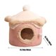 thumbnail image 3 of Casa para gatos con helado, cama para gatos con suficiente espacio interior para cachorros y gatitos, extra suave, lavable y antideslizante., 3 of 6