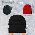 thumbnail image 2 of 2 Pack Spider Knit Beanie Hat for Men Women Winter Knit Warm Cuffed Embroidery Skull Cap, 2 of 3