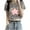 Gray(Type 5), variant on Otvok Spring and Summer T-shirt Women's Casual Star Print Round Neck Short Sleeve Blouse Tops