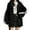 Black, variant on Women Oversized Zip Up Hoodie Fashion Sweatshirts Comfy Gothic Streetwear Baggy Cute Plus Size Black,S