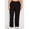 thumbnail image 3 of Women's Plus Size Side Stripe Pull On Pants with Pockets, 3 of 4