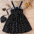 thumbnail image 5 of LEEYNEER Girls Dresses 4-8 Years Old Valentine‘s Day Set Spring Summer Love Printed Spell Lace Halter with Bag A-line Dress Sweethearts Dress Children‘s New Year Gifts, 5 of 7