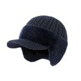 thumbnail image 2 of shoper Cold Trapper Hat,Trapper Blocking Knitted Hats with Ear Flaps and Wool Brim, Warm Lined Knit Hat Stocking Caps for for The Cold Weather, 2 of 6