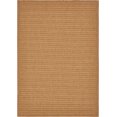 thumbnail image 1 of Unique Loom Outdoor Collection Transitional Indoor & Outdoor Casual Striped Tonal Border Area Rug, 8' x 11' 4", Light Brown/Olive, 1 of 1