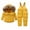 Yellow, variant on XBASW Toddler Baby Boys Girls Overalls Outfit Kids Winter down Snowsuit Hooded Coat + Ski Bib Pants Windproof Warm 2PCS Set 1-5T