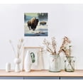 thumbnail image 5 of COMIO Brown Bison Running, Wildlife Artistic Wall Art, Framed Canvas Print, Wildlife Wall Hang, Wildlife Art Print, Brown Bison Wall Art, Artwork, Decor, 5 of 5