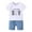 Z12White, variant on Toddler Baby Boy Summer Clothes Retro Embroidery Shirts T Shirt Elastic Shorts Set 6-12 Months